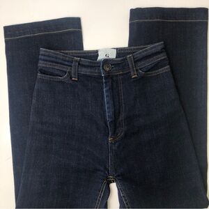 G Label by Goop High Wiast Straight Leg Sailor‎ Jean Size 8 Denim USA